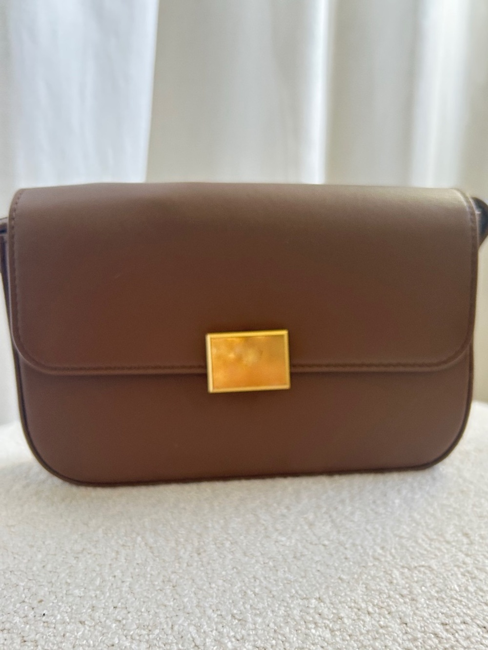 The Curated Leather Mini Bag |  Brown | Scandinavian Minimalist Luxury